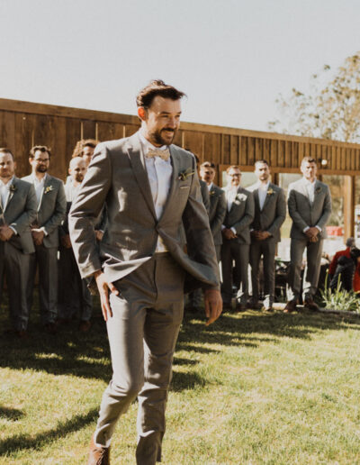 Groom seeing his Bride for the first time by McKenzie Shea